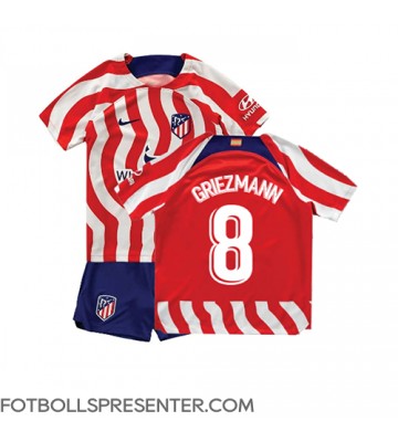 Atletico Madrid Antoine Griezmann #8 Hemmatröja Barn 2022-23 Kortärmad (+ korta byxor)